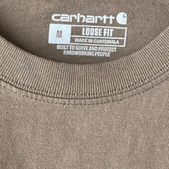 Carhartt Tan Pocket T-Shirt - Picture 2 of 2
